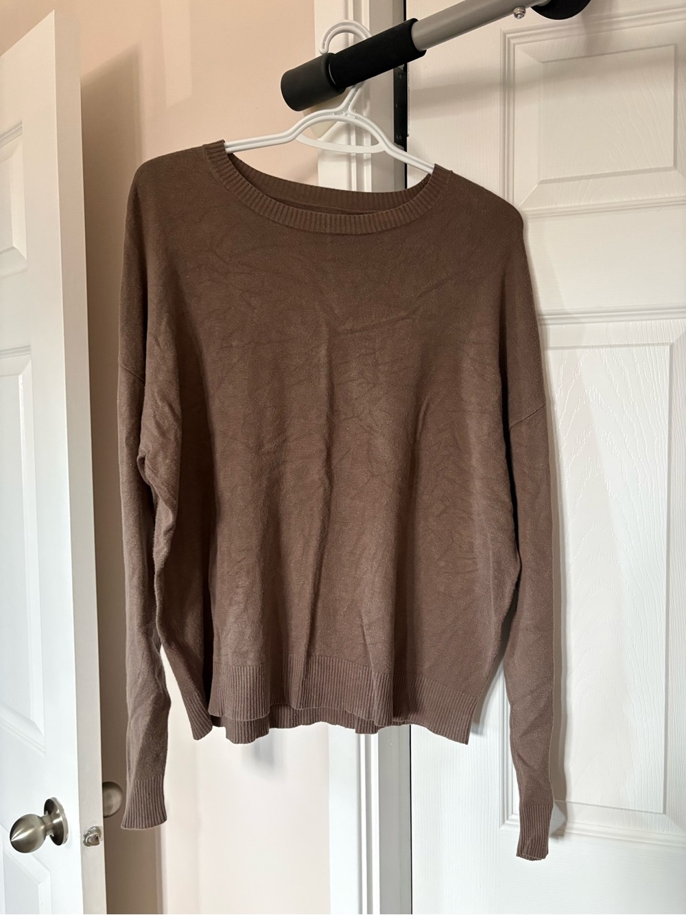 Cozy Brown Crewneck Sweater